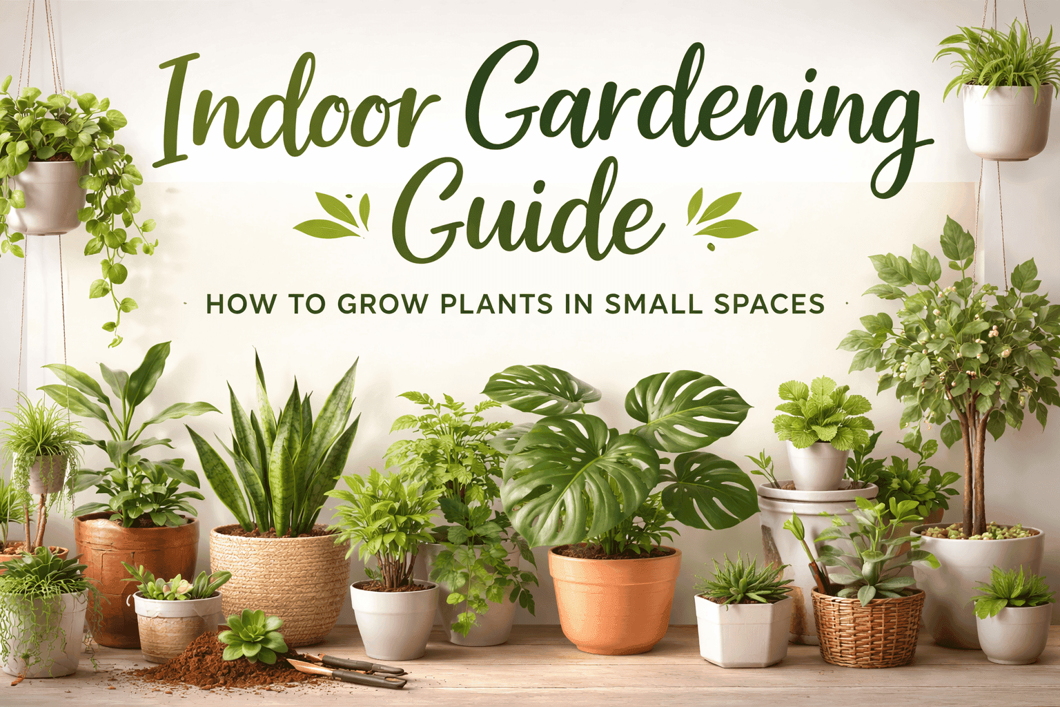Indoor Gardening Guide: How to Grow Plants in Small Spaces (Beginner Friendly)
