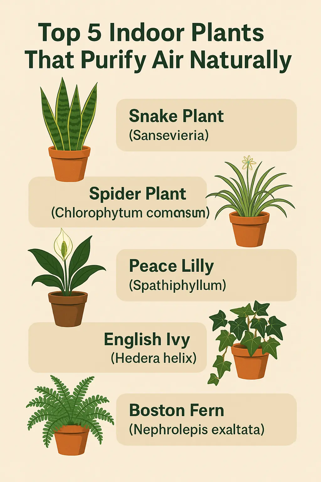 Top 5 Indoor Plants That Purify Air Naturally