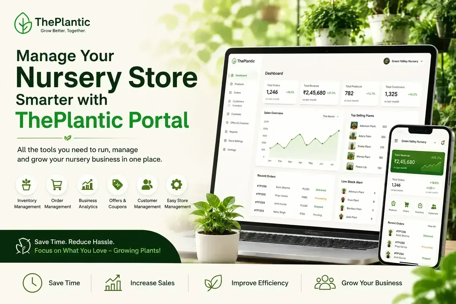 Manage Your Nursery Business Smarter with ThePlantic Portal